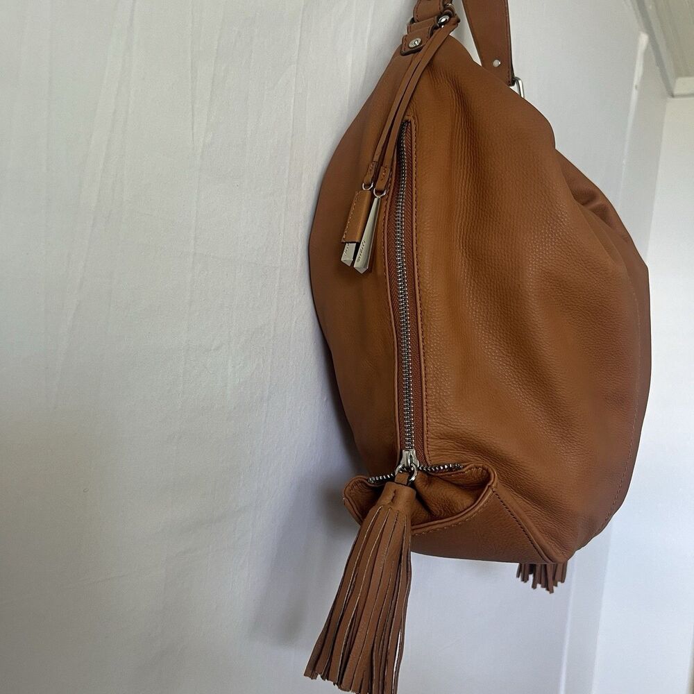 Italian Leather Brown Purse Boho Western Tassel Festival Hippie Rustic Artisan - Picture 6 of 12
